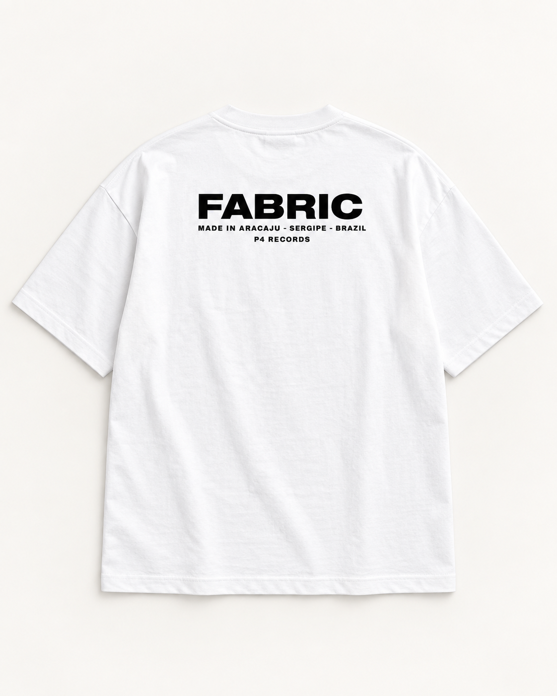 Fabric Oversized White, mockup de produto