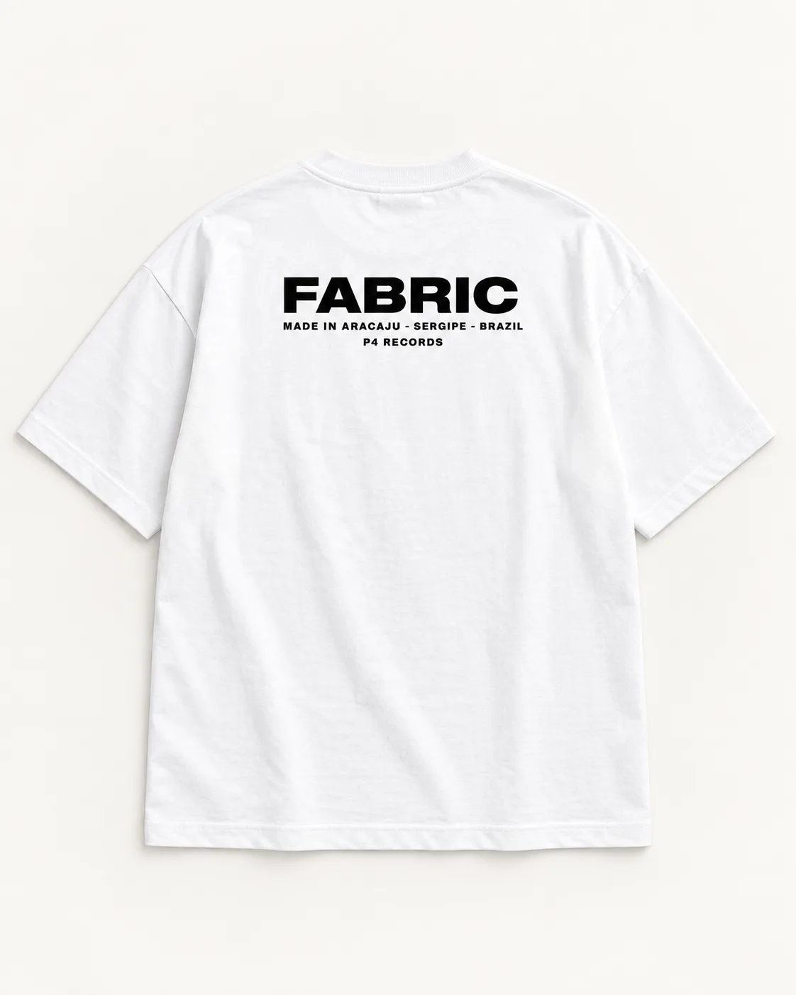 Fabric Oversized White, mockup de produto