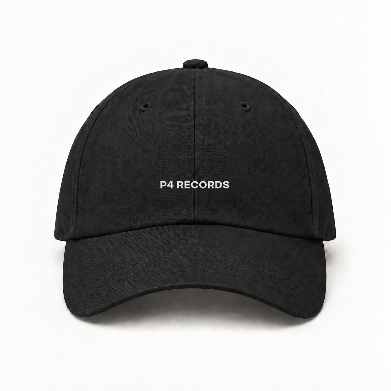 P4 Records Dad Hat, mockup de produto